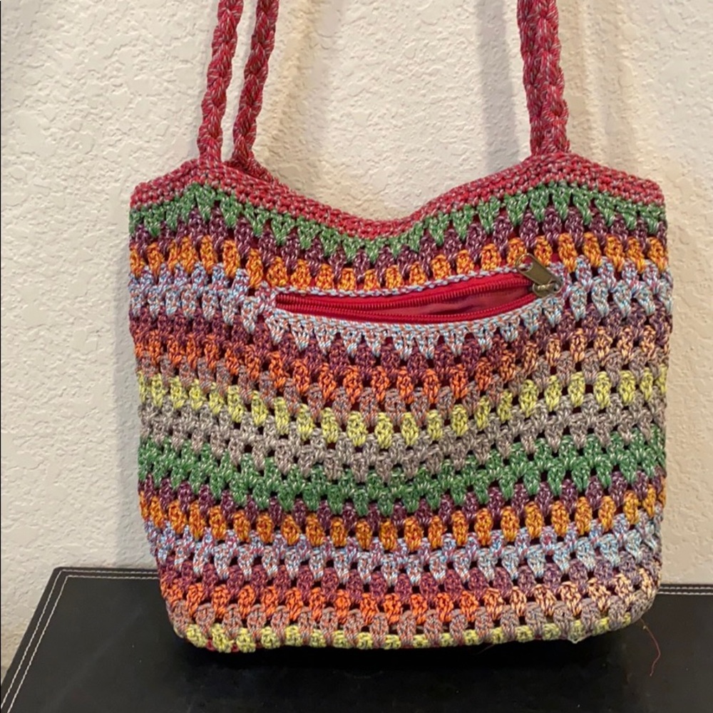 Croft & Borrow Braided Multi Color Purse